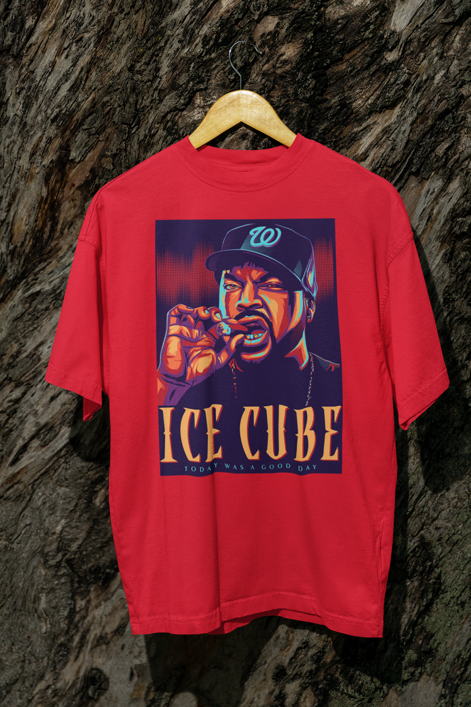 Rock Off Ice Cube Air Brush Ufficiale Uomo Maglietta Unisex