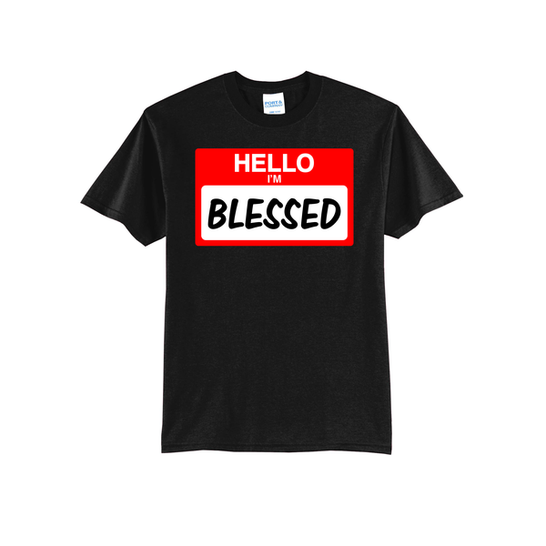 'Hello I'm Blessed' Short Sleeve Tee