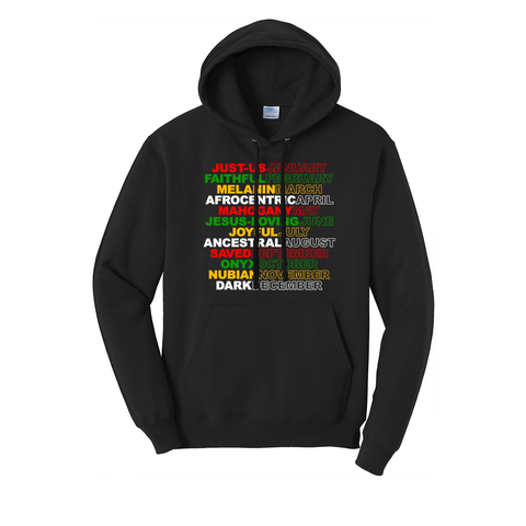 'Melanin Calendar' Men's Hoodie