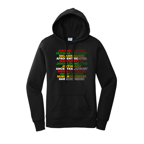 'Melanin Calendar' Women's Hoodie