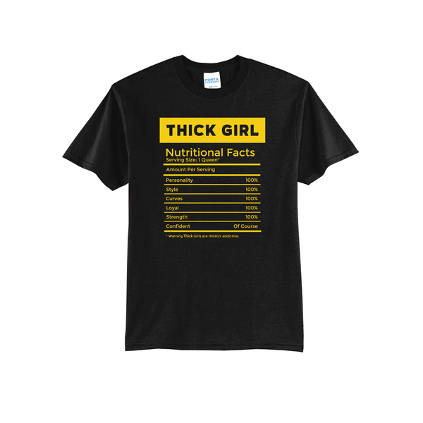 'Thick Girl Nutrition' Short Sleeve Tee